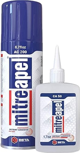 Mitreapel Instant Adhesive Glue CA 100 with AC 400