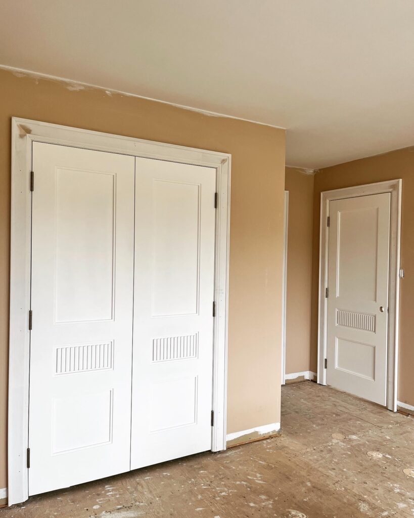 Interior double doors installed by a finish carpenter