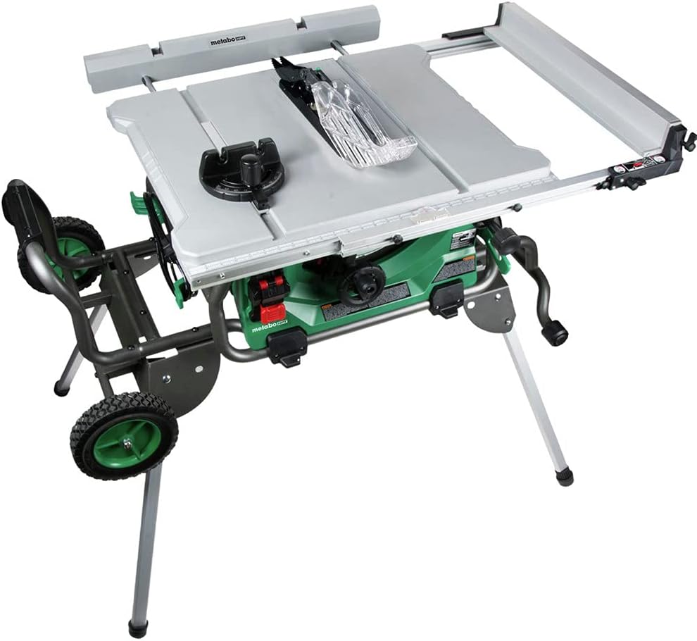 Metabo HPT Table Saw, 10-Inch Carbide Tipped Blade