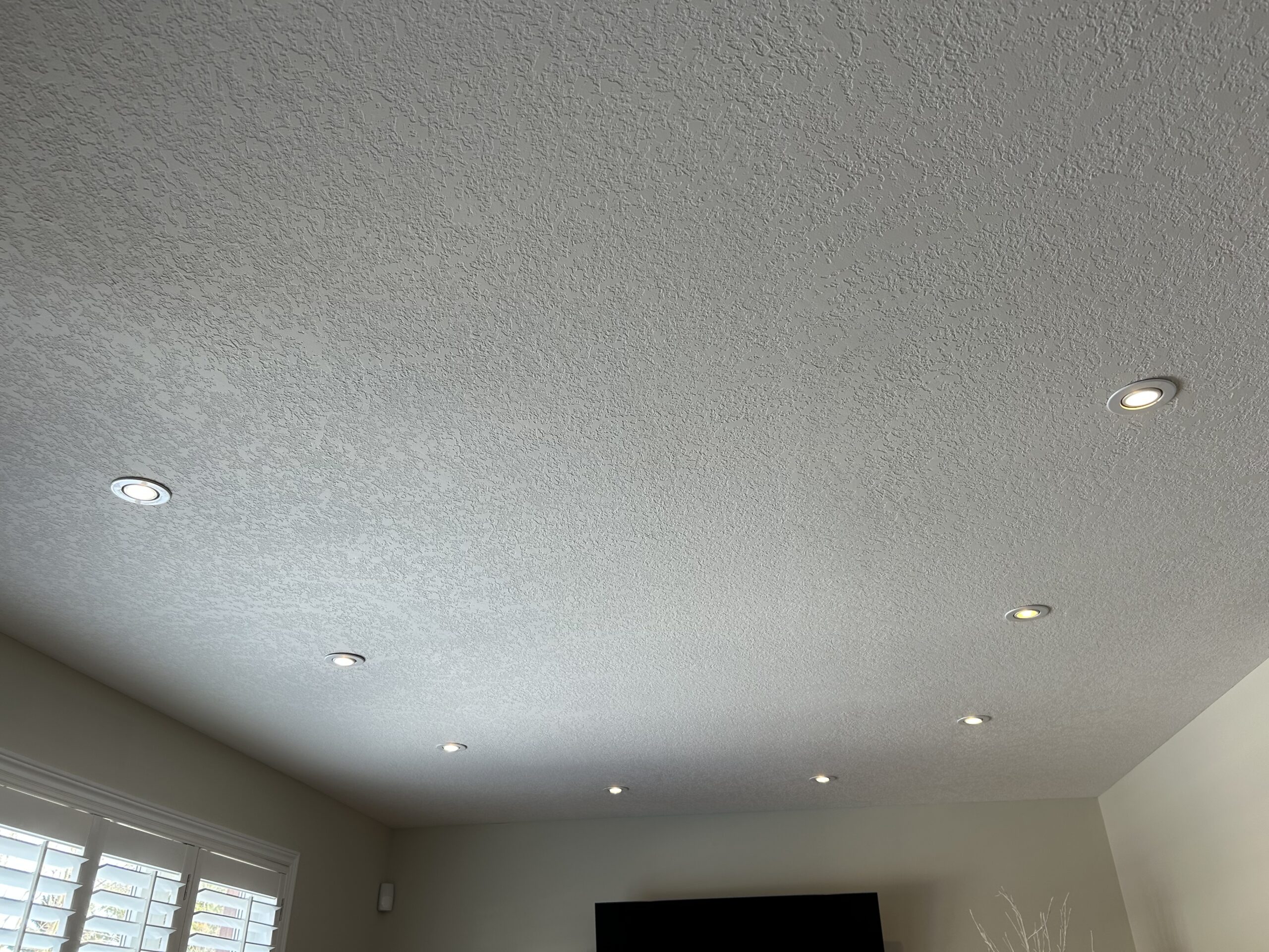 empty ceiling before a coffered ceiling installed by a finish carpenter in Guelph
