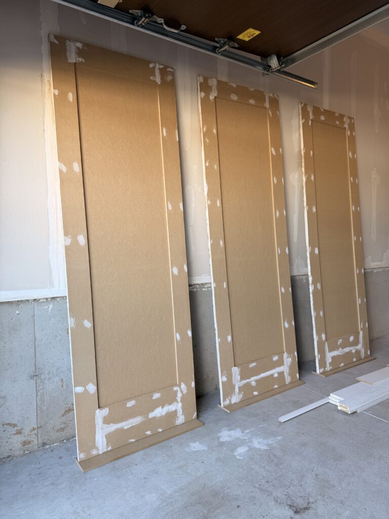 the finish carpenter working on a custom closet doors in Hamilton